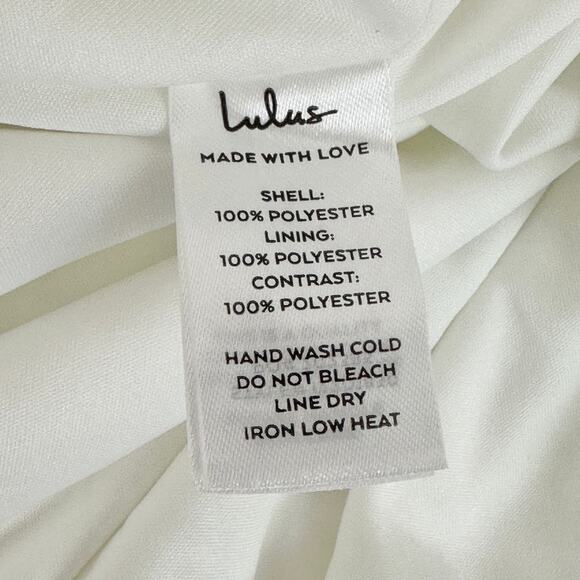 Lulus Radiant Romance White Tie Strap Maxi Dress Formal Bridal Wedding XL NWT - Picture 10 of 13